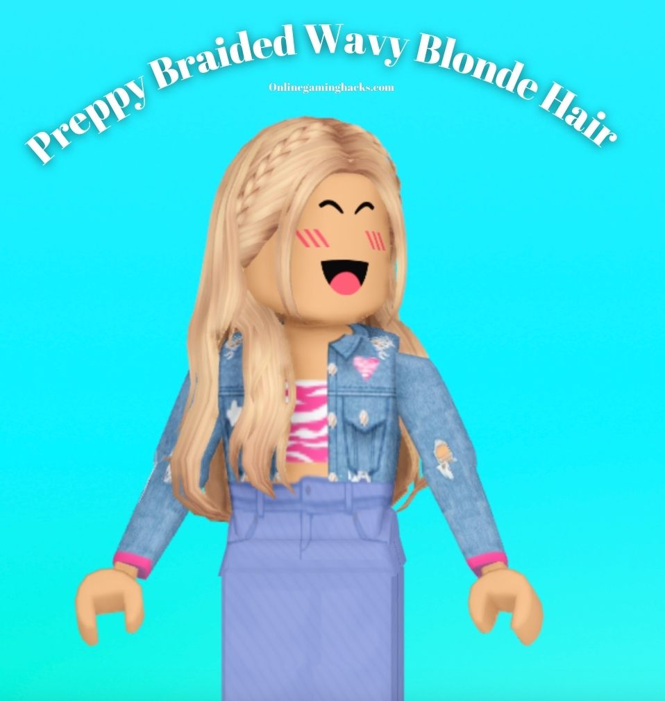 Blonde Braided Hair - Roblox